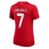 Camisa de Futebol Liverpool Luis Diaz #7 Equipamento Principal Mulheres 2023-24 Manga Curta